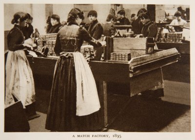 A Match Factory, 1895, photograph from The Times by English Photographer